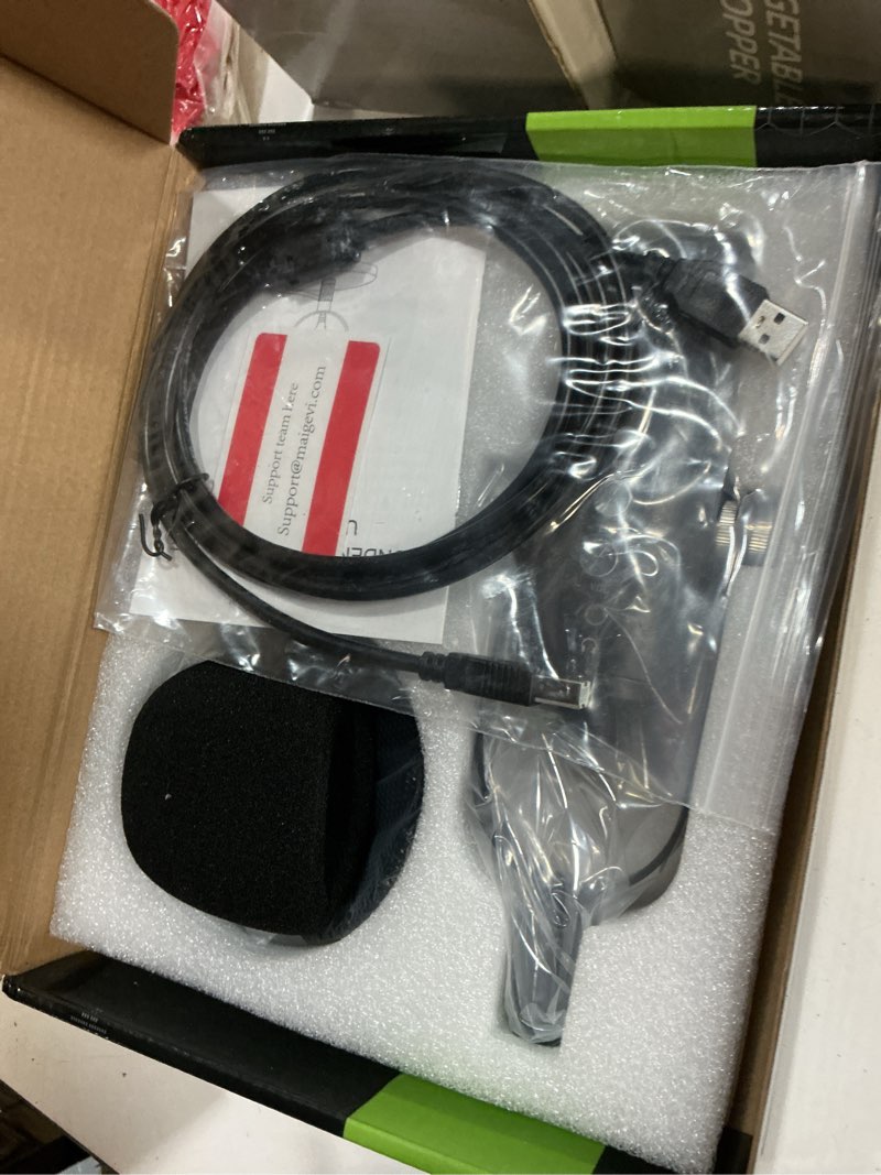 Condition photo showing New/Like New for usb microphone metal condenser mic:plug&play gaming microphones on pc,mac,twitch and youtube,recording microphone computer pc mic for streaming,podcasting wm101