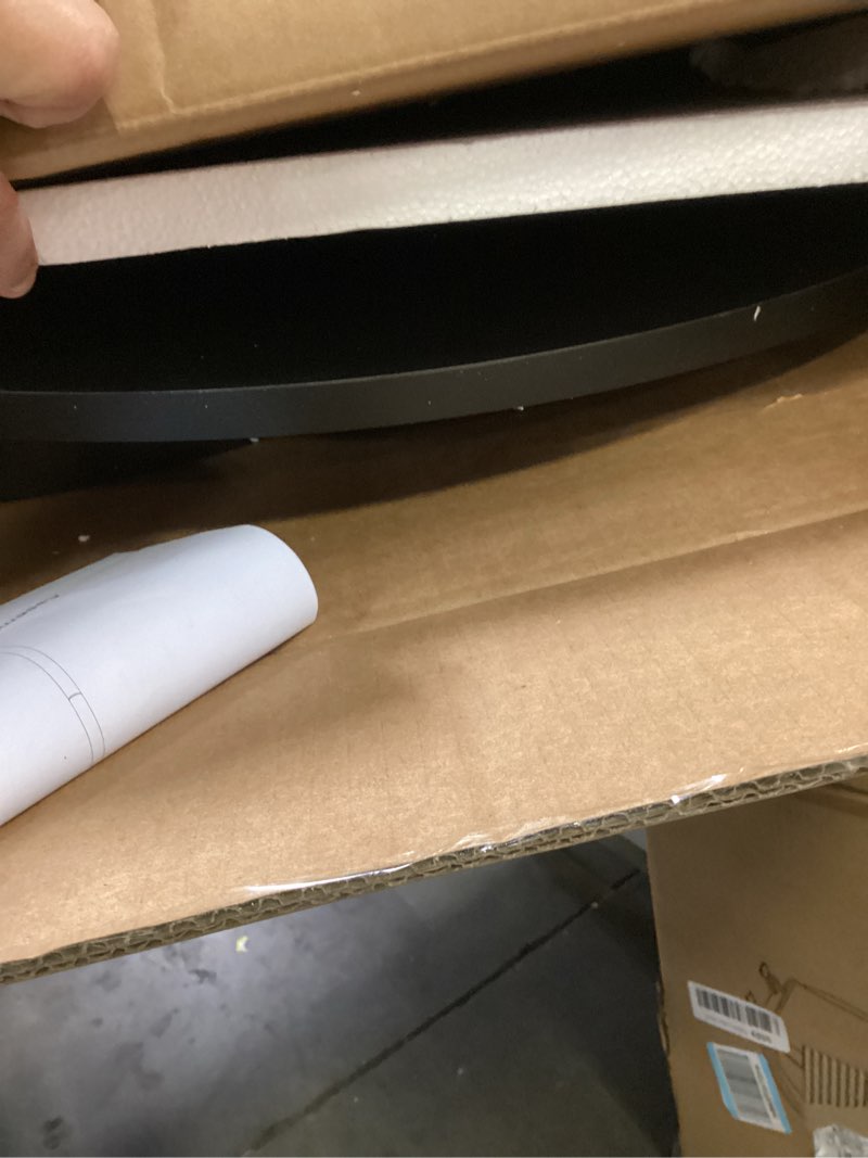 Condition photo showing Good Condition for YATINEY Bar Table, Round Bar Table, Counter Height Table, Pub Cocktail Table, Metal Frame, for Bistr