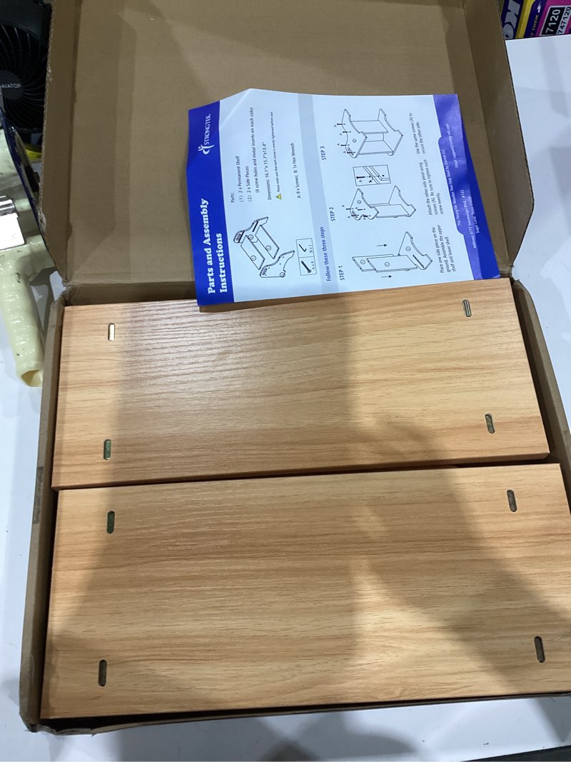 Condition photo showing Good Condition for StrongTek Wooden 2 Step Stools for Kids, Safe Non-Slip Surface with Handles, 350 lbs Capacity, Portable Toddler Stepping Stool for Bathroom Kitchen and Bedroom (Natural)