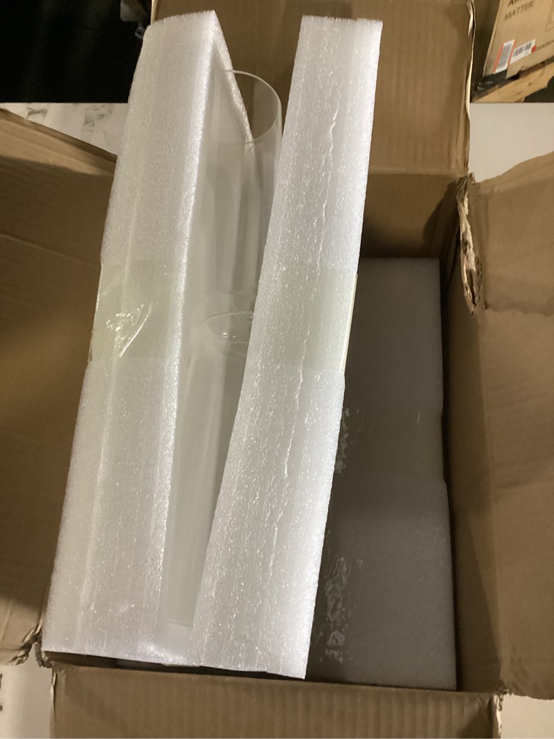 Condition photo showing New/Like New for 12 pcs thin glass cylinder vases 2.5''/3.3'' diameter 2mm wall thickness clear flowers vase hurricane floating candles holders for table centerpieces wedding decor (2.5'' x 5'',6'',8'') 12 2.5'' x 5'',6'',8''