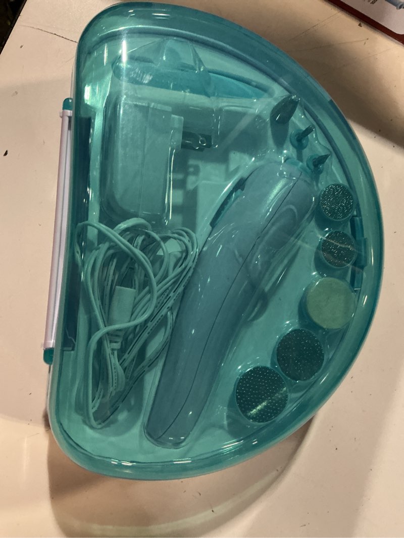Condition photo showing Good Condition for kiss power file rechargeable nail file kit & storage case, 8 attachments, 11 count