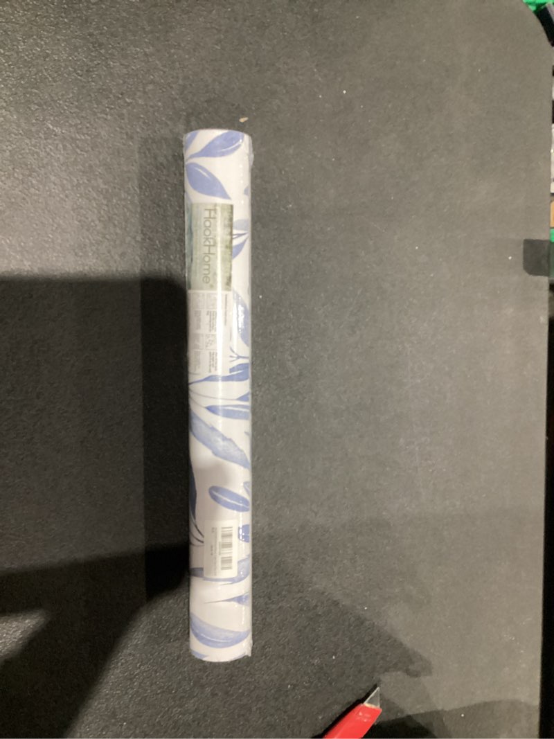 Condition photo showing New/Like New for HAOKHOME Blue Wallpaper Peel and Stick Boho Leaves Removable Vinyl Self Adhesive Contact Paper 17.7in x 32.8ft Blue/White L: 17.7in x 32.8ft