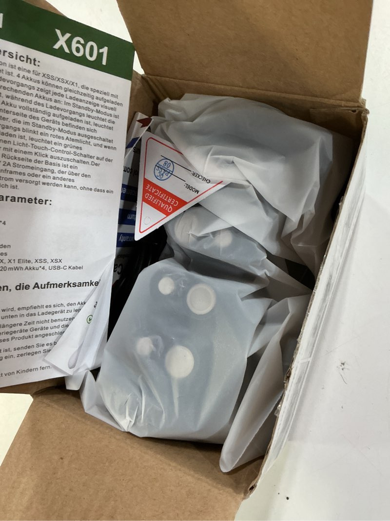 Condition photo showing New/Like New for Rechargeable Battery Pack for Xbox Series X|S/Xbox One with Touch Switch, 4x6200mWh Controller Charger Station for One S/X/Elite