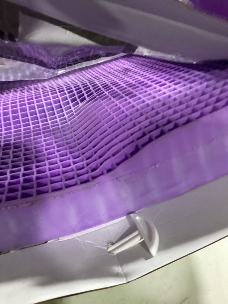 Condition photo showing Good Condition for purple ultimate seat cushion | pressure reducing grid designed for ultimate comfort | designed for gaming | made in the usa