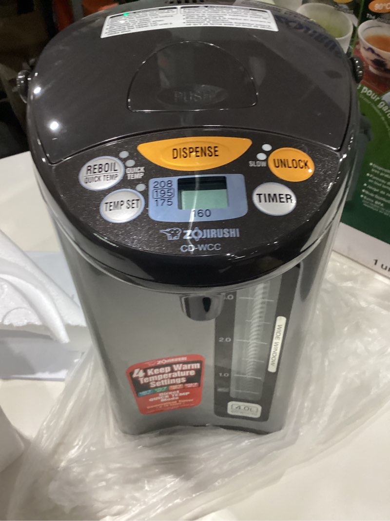 Condition photo showing Good Condition for zojirushi micom water boiler and warmer (135 oz. / 4l, silver) 4.2 quarts boiler