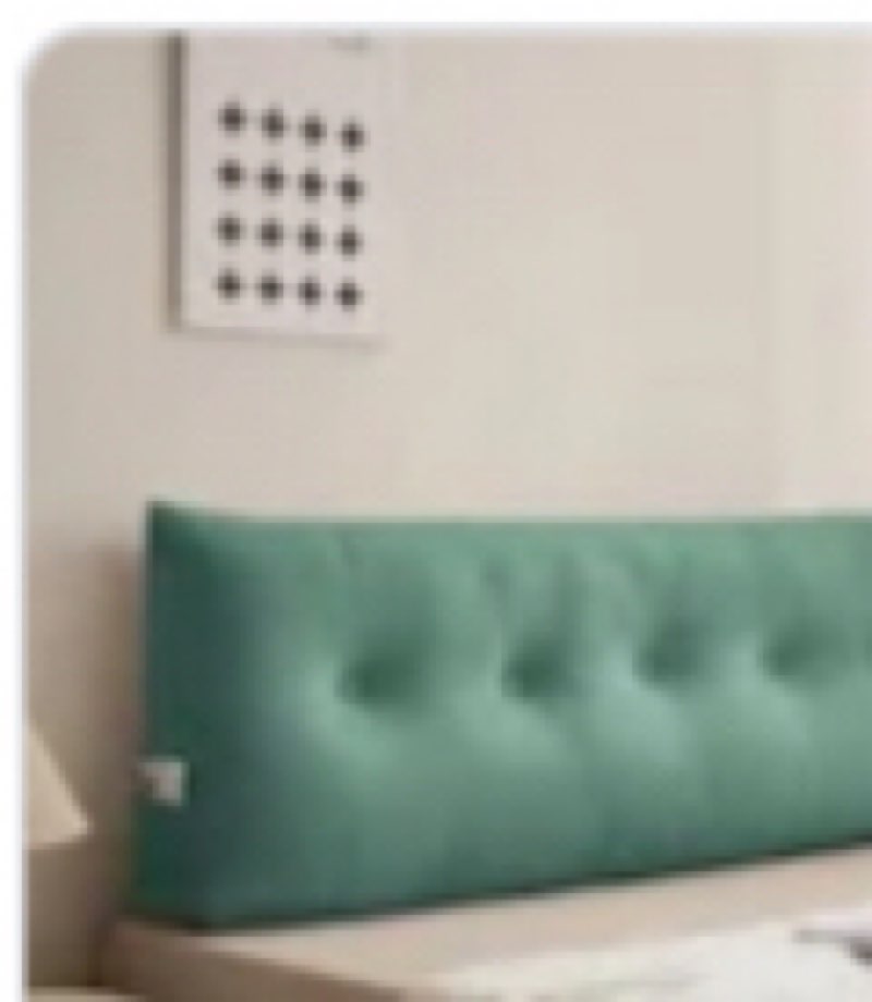 UUluhao Triangular Headboard Pillow Twin Dorm Bed Bolster Cushion Headboard Wedge Pillows Aqua Green