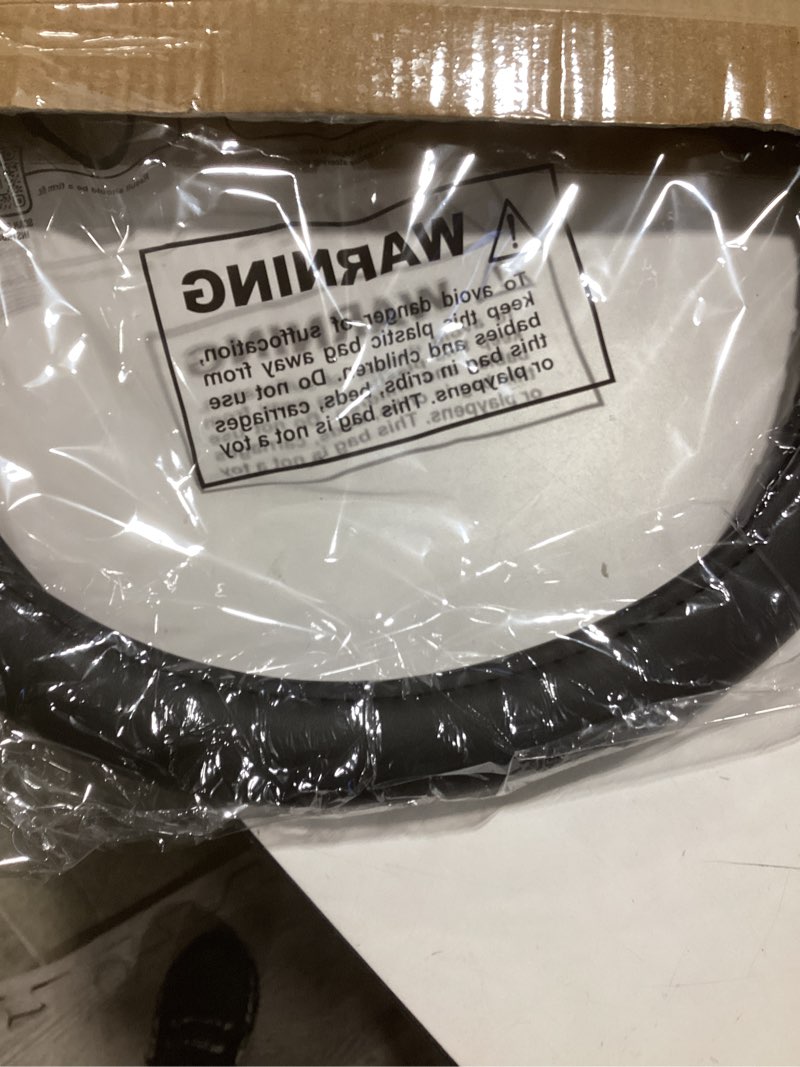 Condition photo showing New/Like New for Truck Tuff Heavy-Duty Steering Wheel Cover, Durable Cover for Truck Steering Wheels — Black