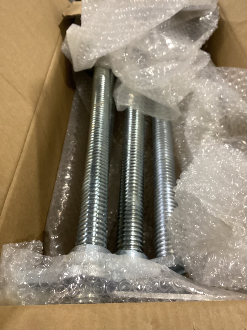 Condition photo showing Good Condition for adjustable leveling jack 12", scaffolding galvanized screw solid stem jack with base plate, 4 pack 12" x 4.7"