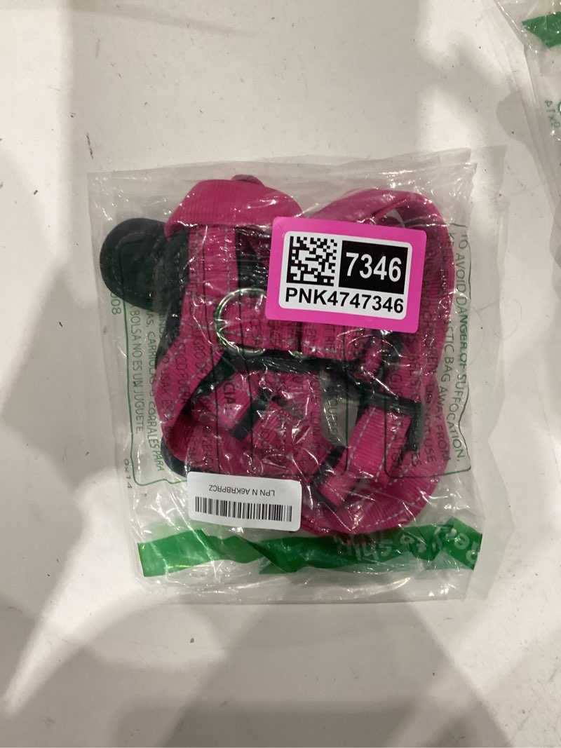 Condition photo showing Good Condition for plutus pet adjustable no pull dog harness with leather accents, heavy duty reflective nylon vest for training, hiking, easy walk harness for small, medium, large dogs (hot pink, xl) xl hot pink