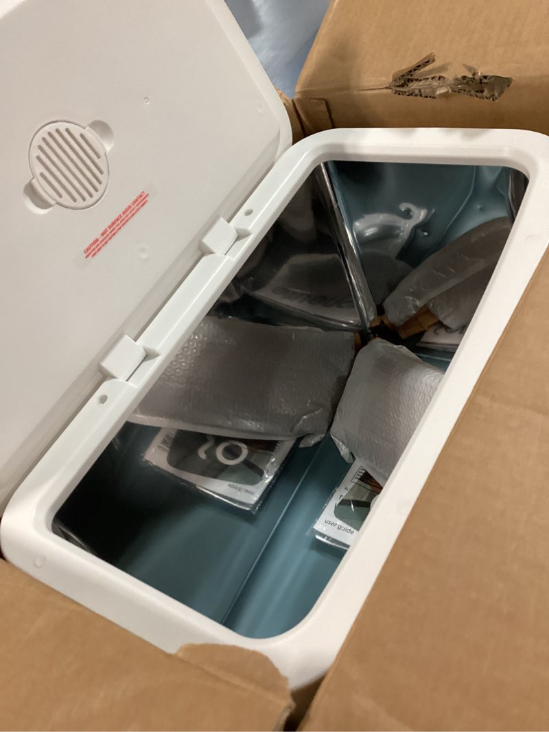 Condition photo showing Good Condition for SereneLife WiFi-enabled Towel Warmer Bucket, 20L Large Capacity heater bucket for Towels Blanket and robes, Single-Touch Control, rectangular & Energy-Efficient Design, Auto Shut-Off, White Natural