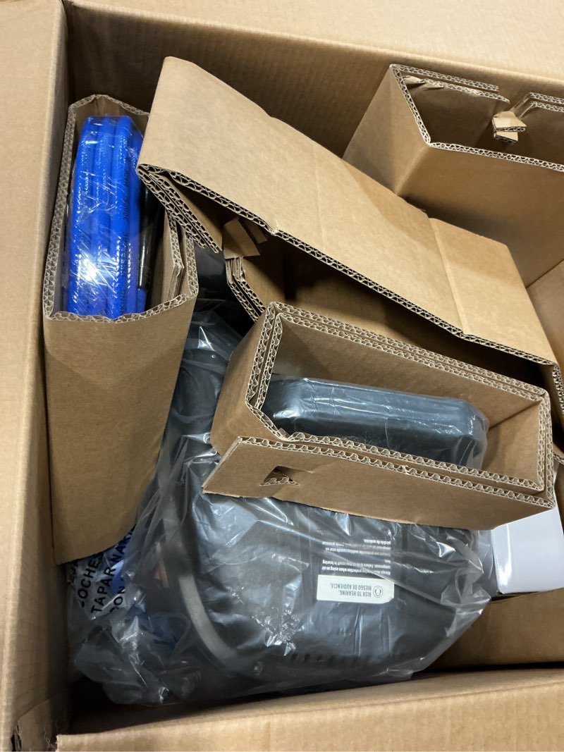 Condition photo showing Good Condition for kobalt 6-gallon portable electric 150 psi pancake air compressor with accessories included