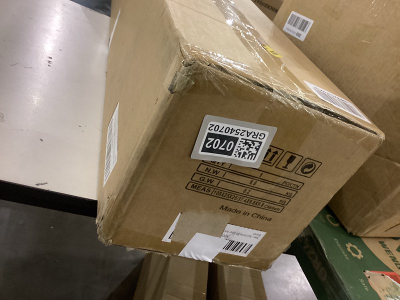 Condition photo showing New/Like New for Karl home 8ft Silver Artificial Christmas Tree, Classic Spruce Tree with Sturdy Metal Stand for Home, Office, Party Festival Holiday Decoration,1350 PVC Branch Siliver 8FT