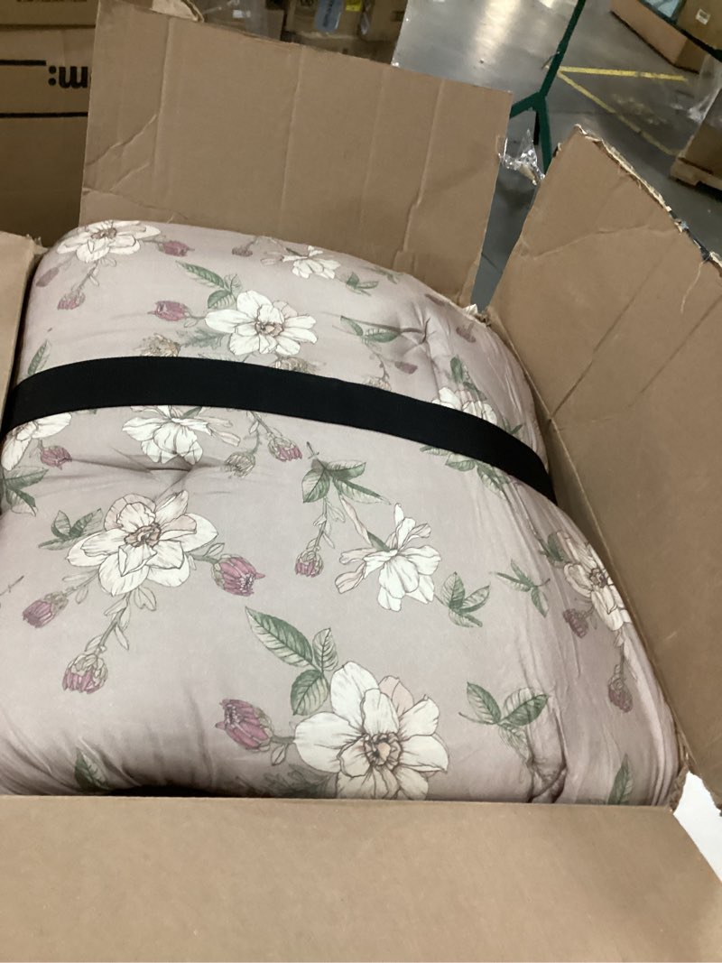 Condition photo showing Good Condition for Syrinx Japanese Floor Futon Mattress Twin Size 75"x39", Thicken Foldable Lazy Floor Bed for Adults, Roll Up Lounger Tatami Sleeping Mat, Water Resistant Futon Tatami Mattresses for Home, Travel. 06 - White Blooms 39" × 75"(Twin)