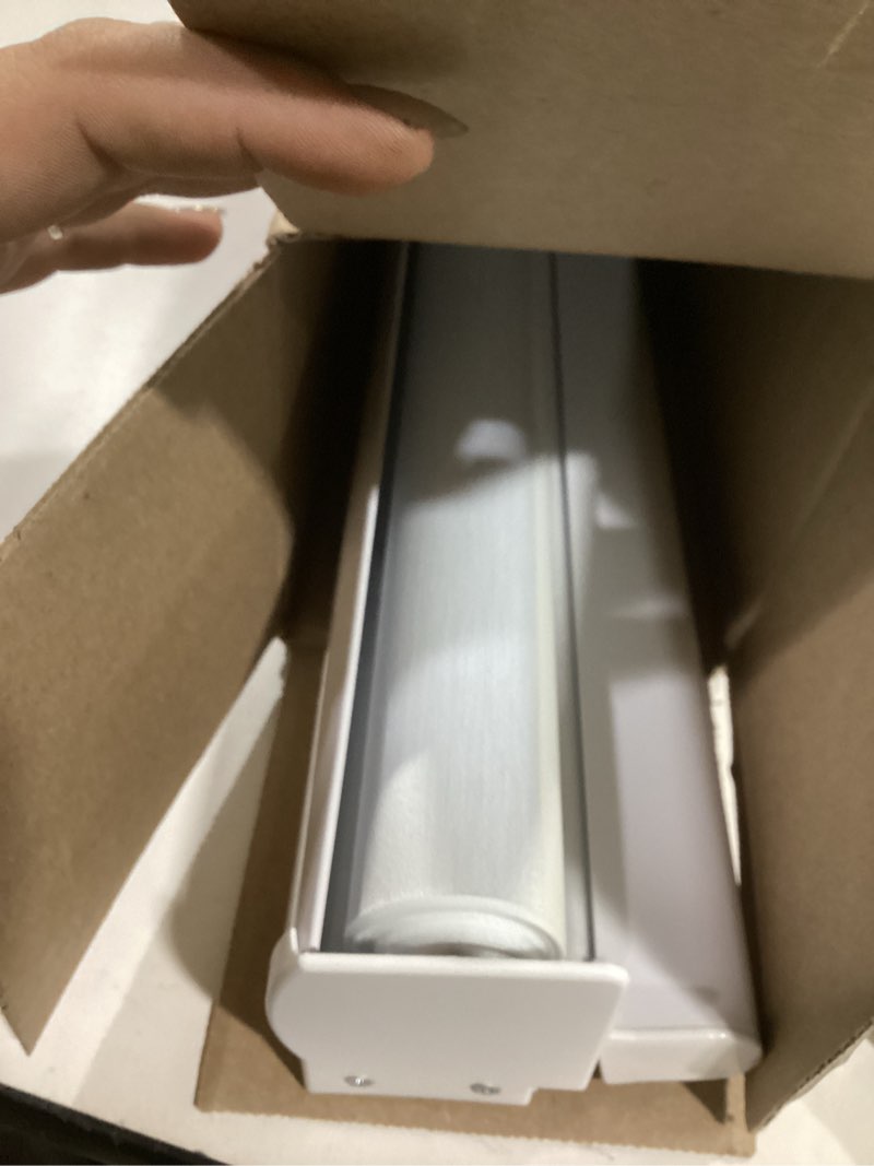 Condition photo showing Good Condition for Cordless Zebra Blinds for Windows Free-Stop Roller Window Shades Light Filtering Blinds for Kitchen Bathroom, 32" W x 72" H White, Easy to Install