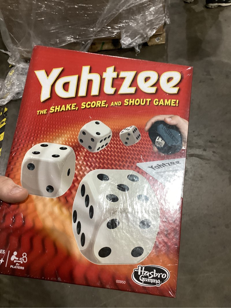 Condition photo showing New/Like New for Hasbro Gaming Yahtzee Game, Fast-Playing Dice Games for Kids, Teens, and Adults, Strategy Games, Family Games for Kids, 2 or More Players, Ages 8 and Up