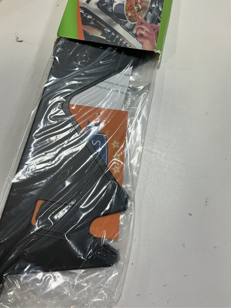 Condition photo showing Good Condition for Stove Gap Covers Stainless Steel, 2 Pack Stove Gap Filler Easy Retractable Length 13.8" to 27.5", Width 0.79" ALMCALS Stove Gap Guards Range Trim Kit, Heat Resistant Guard Between Stove Top & Counter Black