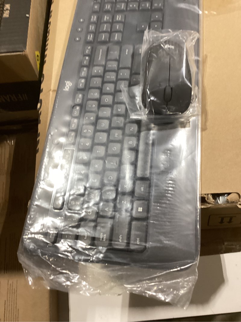 Condition photo showing Good Condition for Logitech MK540 Advanced Wireless Keyboard and Mouse Combo for Windows, 2.4 GHz Unifying USB-Receiver, Multimedia Hotkeys, 3-Year Battery Life, for PC, Laptop 2024 Model