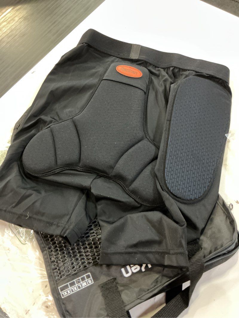 Condition photo showing As Is for BenKen 3D Hip Protection Eva Butt Pads Protective Padded Shorts for HIPS Tailbone & Butt, Padded Shorts for Skiing Skating Snowboarding Skateboarding Large