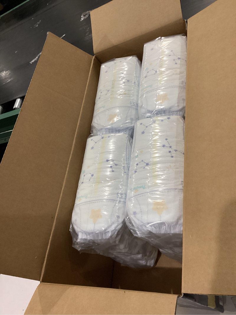 Condition photo showing Good Condition for Pampers ZZZ Overnight Diapers, Size 5 (27+ lbs), 88 Count, Nighttime Protection Disposable Baby Diaper, Night Time Leak and Skin Protection Size 5 88