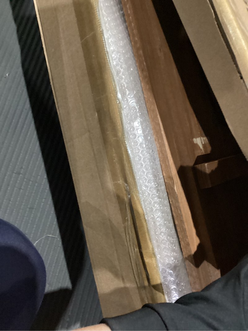 Condition photo showing As Is for item similar32\" x 16\" x 12\" outdoor wooden garden bed, wooden planter box, garden planters boxes for vegetables/garden/lawn/patio,acorn brown