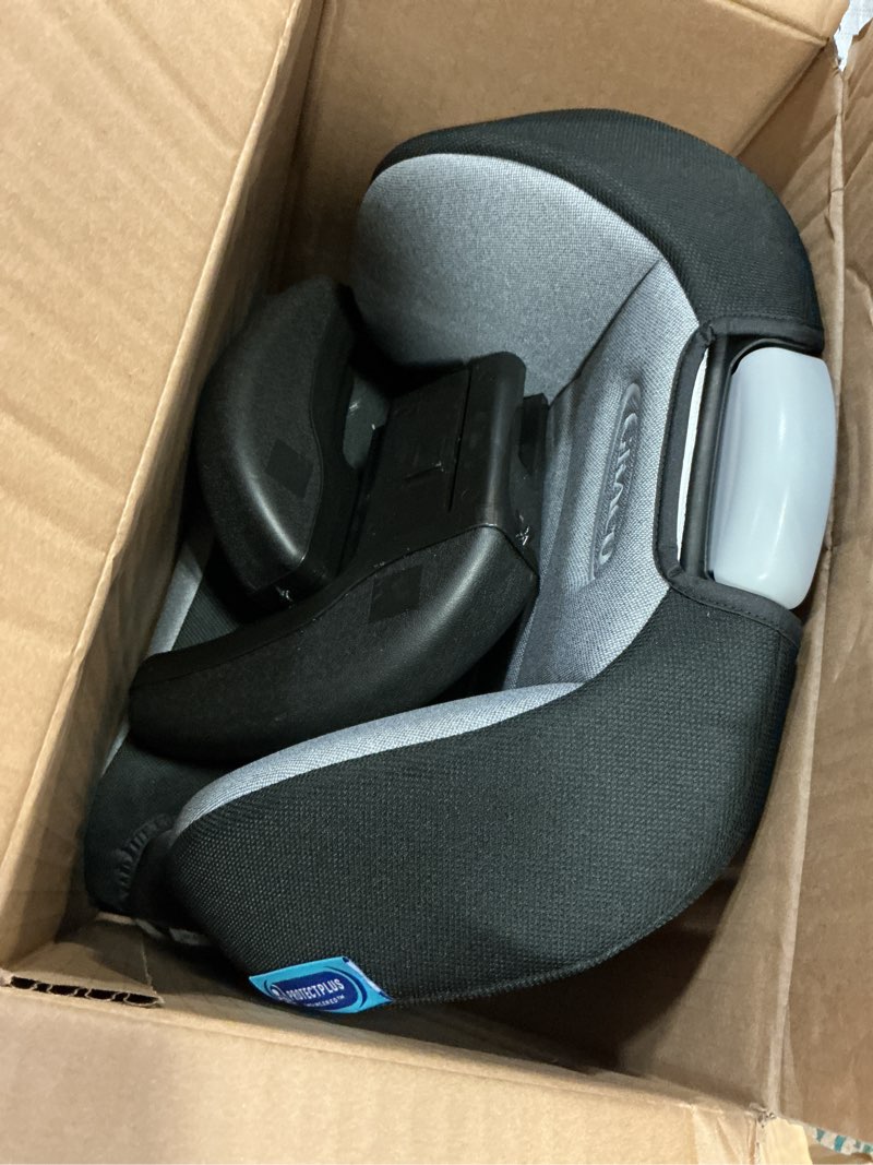 Condition photo showing As Is for graco turbobooster 2.0 highback booster seat, declan, grey