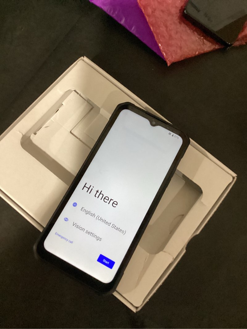 Condition photo showing New/Like New for at&t trek,64gb carbon black, - prepaid smartphone[locked to at&t]