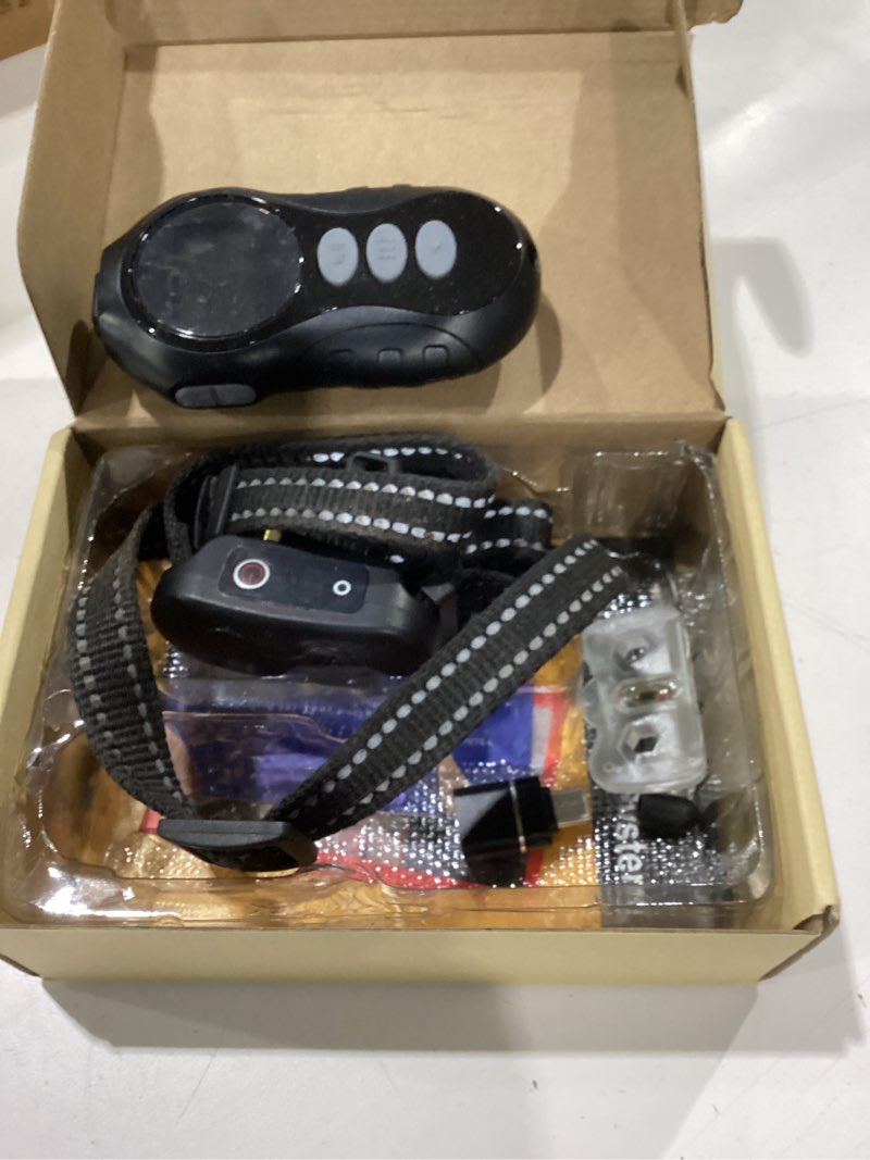 Condition photo showing As Is for Dog Shock Collar with Remote Control - Shock Collar for Dogs IPX7 Waterproof Dog Training Collar with Beep Vibration Static Correction Flashlight Long-Lasting Battery Safe Training for dogs 10–120 lbs