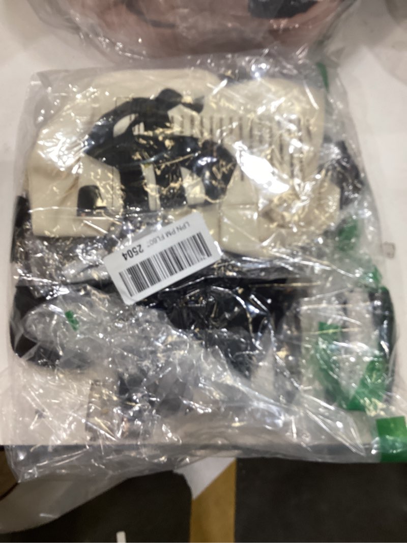 Condition photo showing Good Condition for Robber Costume Set for Girls Cosplay Thief Accessories for Halloween Party Black and White Striped Knit Beanie Cap 6-8years