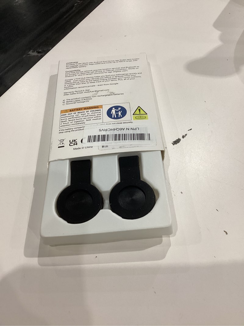 Condition photo showing Good Condition for Air Tags for Android,Air Tags-4 Pack Android,Air Tracker Tags with 4 Case,2 Year Battery Life,Google Find Trackers for Google'S Find Hub App,IP65 Waterproof Luggage Air Tracker Tag for Keys Black-4