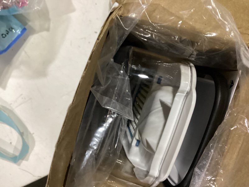 Condition photo showing Good Condition for mr.siga vegetable chopper with container, 2 in 1 manual hand food chopper with 2 stainless steel chopping blades for potato strips, onion cubers, carrot sticks, white & black