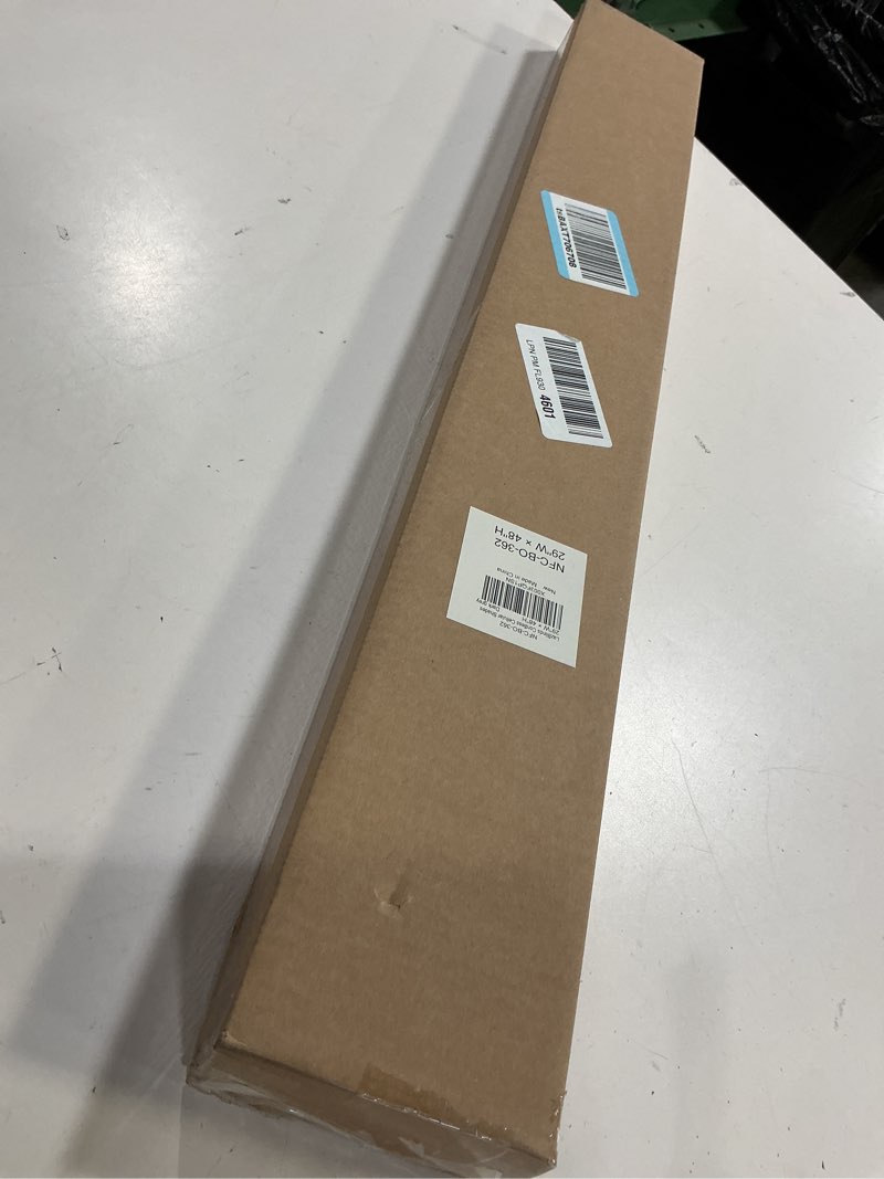 Condition photo showing New/Like New for lazblinds cordless cellular shades, no tools no drill blackout honeycomb shades pleated blinds for windows, 29'' w x 48'' h, dark grey blackout-dark grey 29'' w x 48'' h