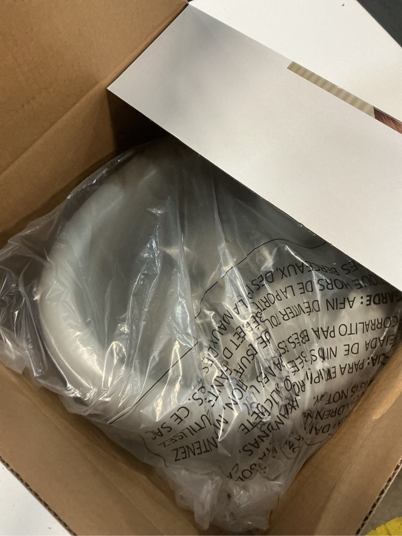 Condition photo showing New/Like New for nuby my floor seat - portable baby chair with soft foam cushion, safety harness, and high back design - 4+ months - gray