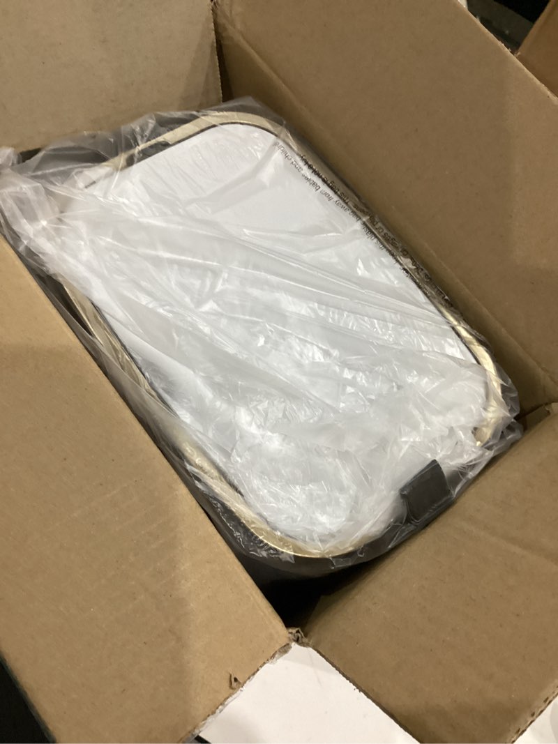 Condition photo showing New/Like New for CEROELDA Small Bathroom Trash Can with Lid Soft Close-5L/1.3 Gal Stainless Steel Garbage Can-Step Pedal Wastebasket Slim Trash Bin for Office, Bedroom, Toilet, Live Room-White White 1.3 Gallon