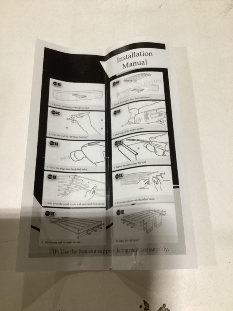Condition photo showing Good Condition for Foldable drying rack