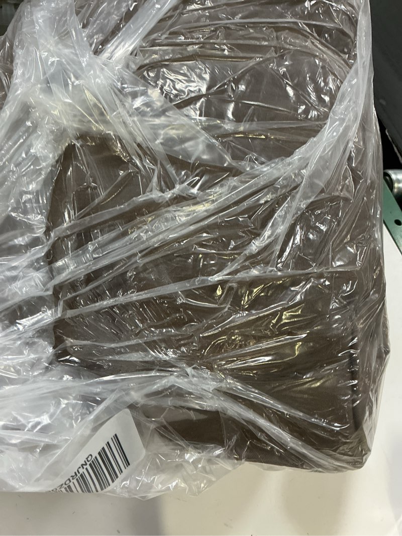 Condition photo showing Good Condition for organic cotton gauze duvet cover, full/queen, chocolate