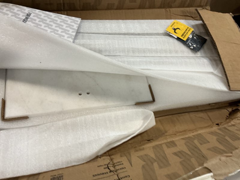 Condition photo showing Good Condition for KES Standing Towel Racks for Bathroom 2-Tier, Floor Towel Rack Stand with Heavy Marble Base, Upgrade Steady Freestanding Design, Pro-Grade 18/8 Stainless Steel Brushed Finish, BTH217-2 Brushed Finish 33” H (2-tier)