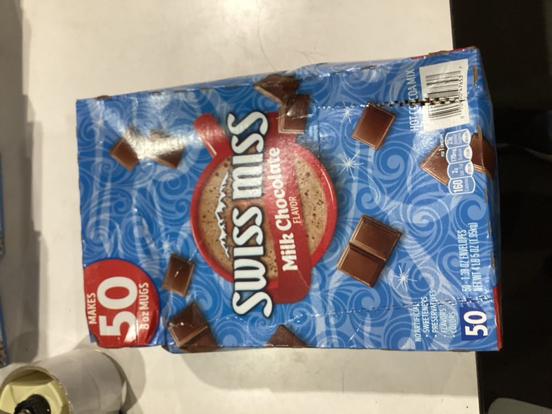 Condition photo showing New/Like New for Swiss Miss Milk Chocolate Hot Cocoa Mix Packets (50 Count)