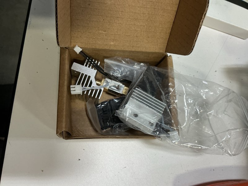Condition photo showing Good Condition for 2PK 0.4MM Hardened Steel Ceramic Hotend for Centauri Carbon/Centauri Print Head Extruder Kit Hot End with Extra 0.2MM 0.4MM 0.6MM Hardened Nozzles 2PK Silicone Cover and 2PK Nozzle Brushes 2PK Hardened Hotend for Centauri Carbon