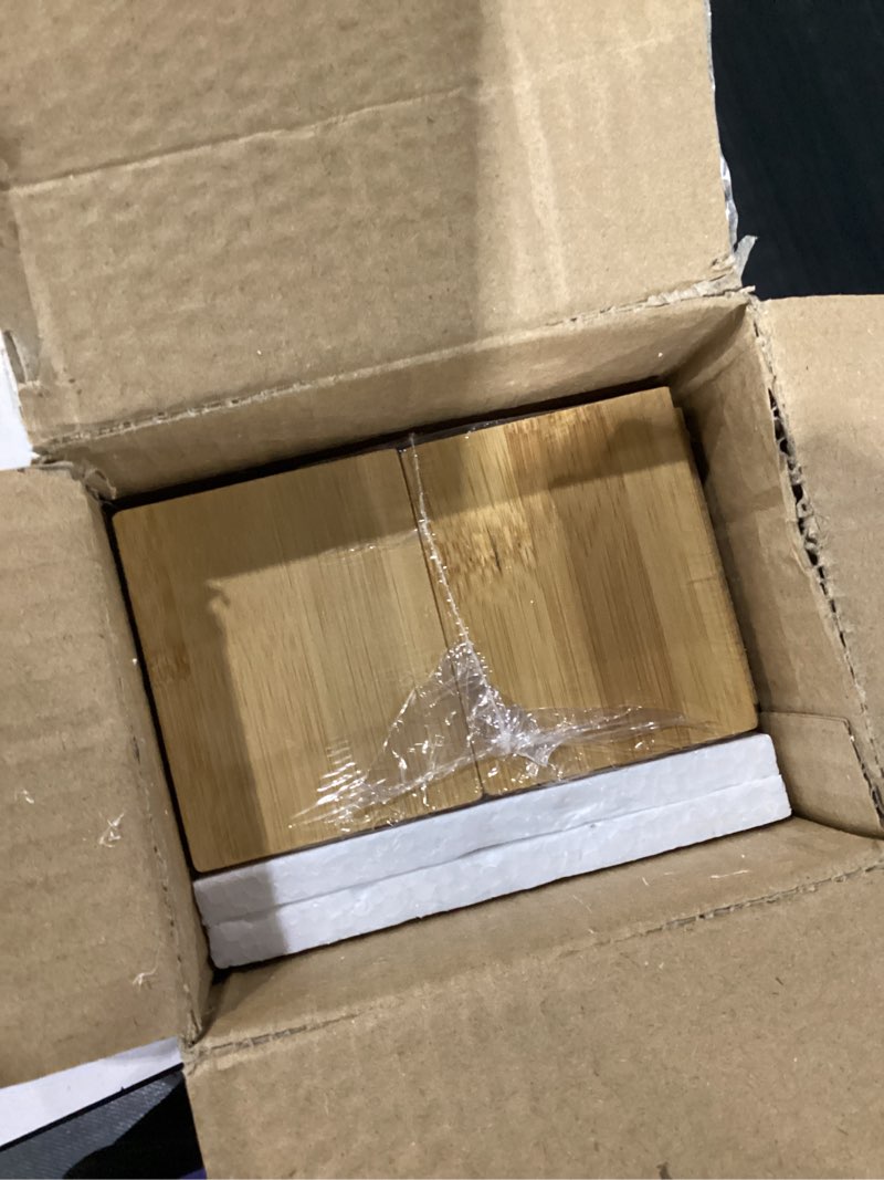 Condition photo showing New/Like New for kitchen drawer organizer bins, stackable bamboo deep drawer organizer for silverware, utensils, cutlery, flatware, junk drawer, dresser, bathroom, 9" x 3" x 2.5" (set of 2) 9 x 3 x 2.5 inch bamboo