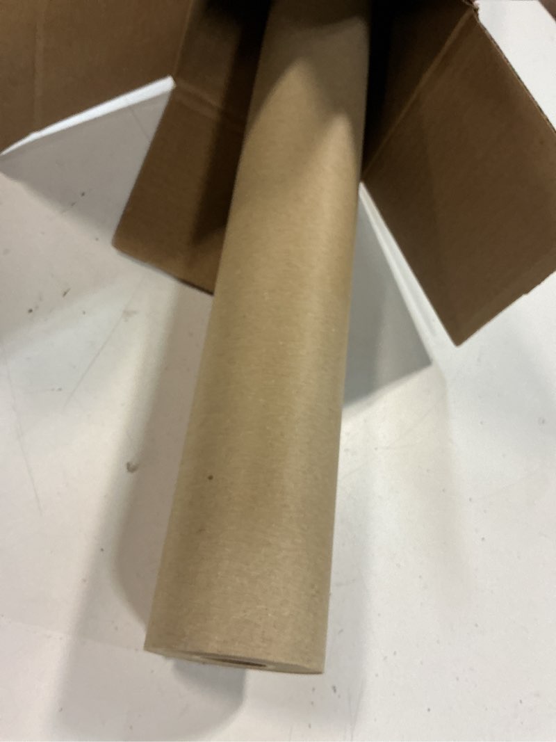 Condition photo showing Good Condition for brown wrapping paper roll 30"x 1200" craft packing paper for moving shipping, gift wrapping paper, bulletin board paper, kraft paper for table covering poster christmas