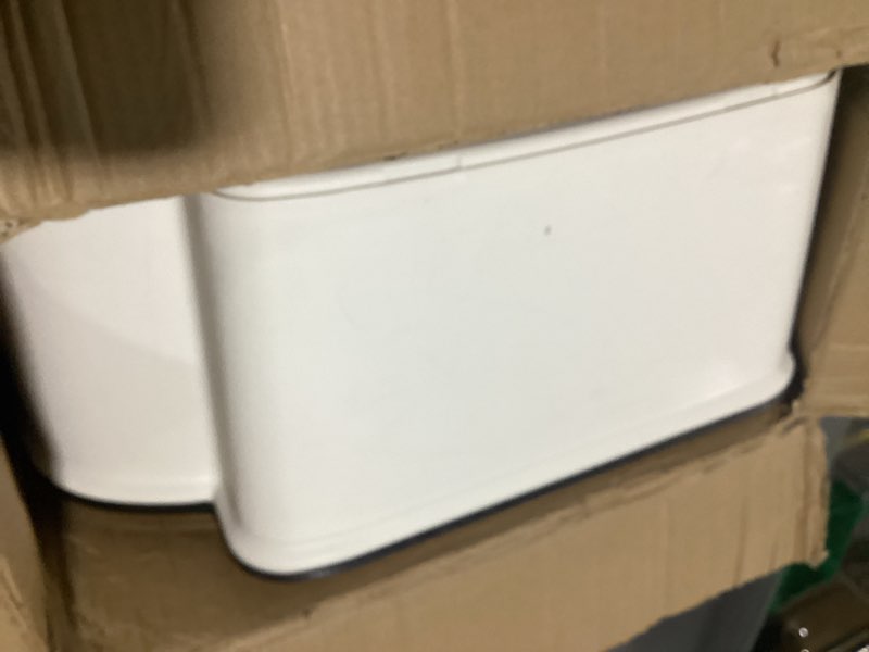 Condition photo showing As Is for Upgraded Safety Commode Toilet for Elderly and Disabled (300 lbs),Potty Chair for Adults with Detachable Armrest,It's anti-odour potty chair for adults?bedside toilet?Easy Installation