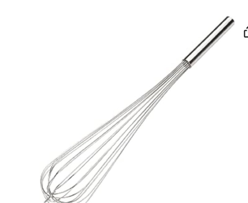 winco 24" french whip, s/s
