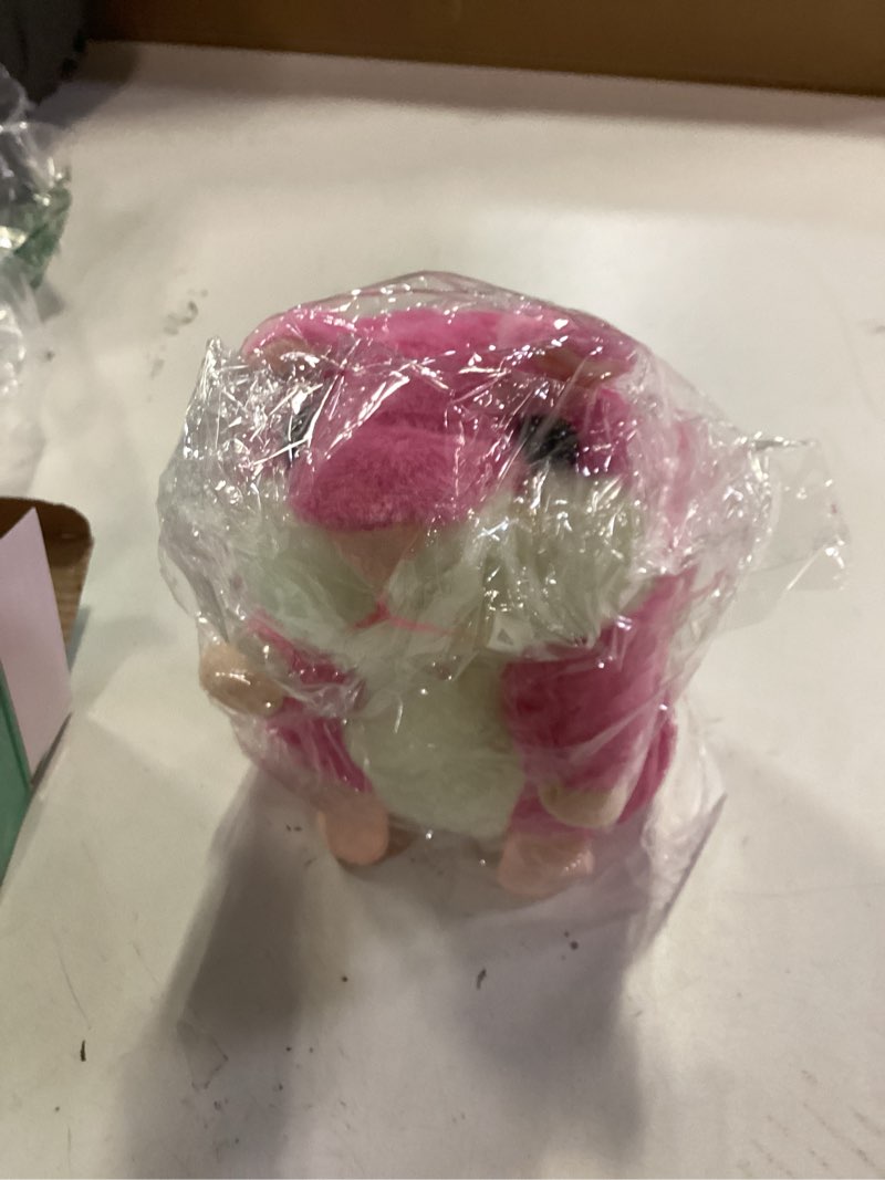 Condition photo showing Good Condition for Talking Hamster - Stuffed Animals Toy for Girls 2 3 4 5 6 Year Old, Repeats What You Say - Toddler Interactive Plush Toys, Birthday Gifts for Girls 2 Years and Up Pink
