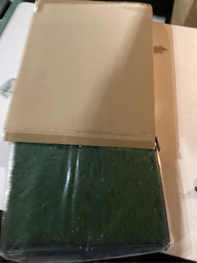 Condition photo showing Good Condition for PETMAKER Artificial Grass Puppy Pee Pad with Tray, Reusable Dog Potty Training Mat for Indoor & Outdoor Use, Easy Clean Artificial Turf Surface for Dogs and Small Pets, Fake Grass Potty Small 4-Layer System