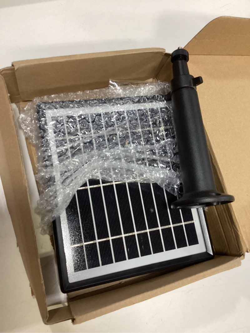 Condition photo showing Good Condition for solar panel compatible with video doorbell 1/newes generation(2020 release-1080p), waterproof charge continuously,5 v/ 3.5 w (max) output, includes secure wall mount,5.0m/16 ft power cable