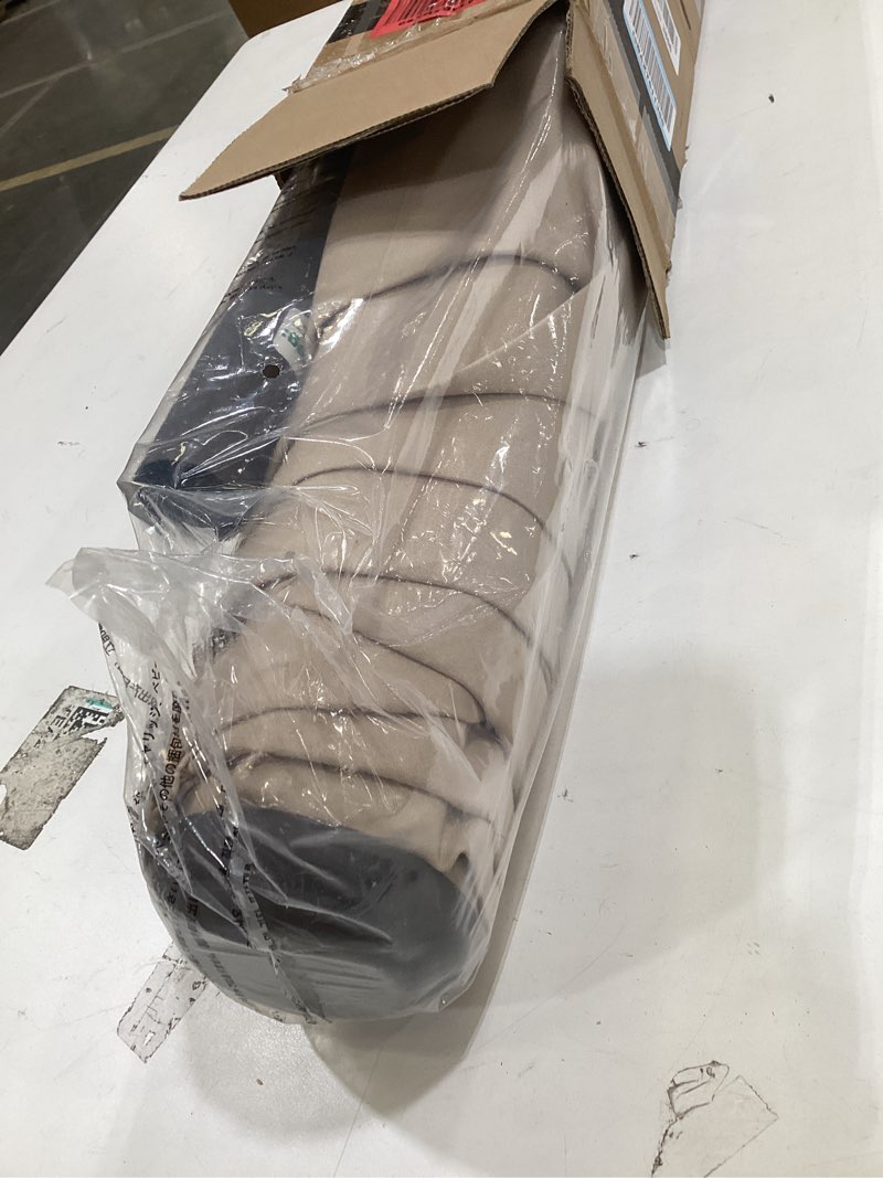 Condition photo showing New/Like New for jearey 6.5x10 ft rectangular patio umbrellas rectangle outdoor umbrella with push button tilt and crank, market table umbrella 6 sturdy ribs uv protection for poolside garden backyard deck, beige 6.5x10ft beige