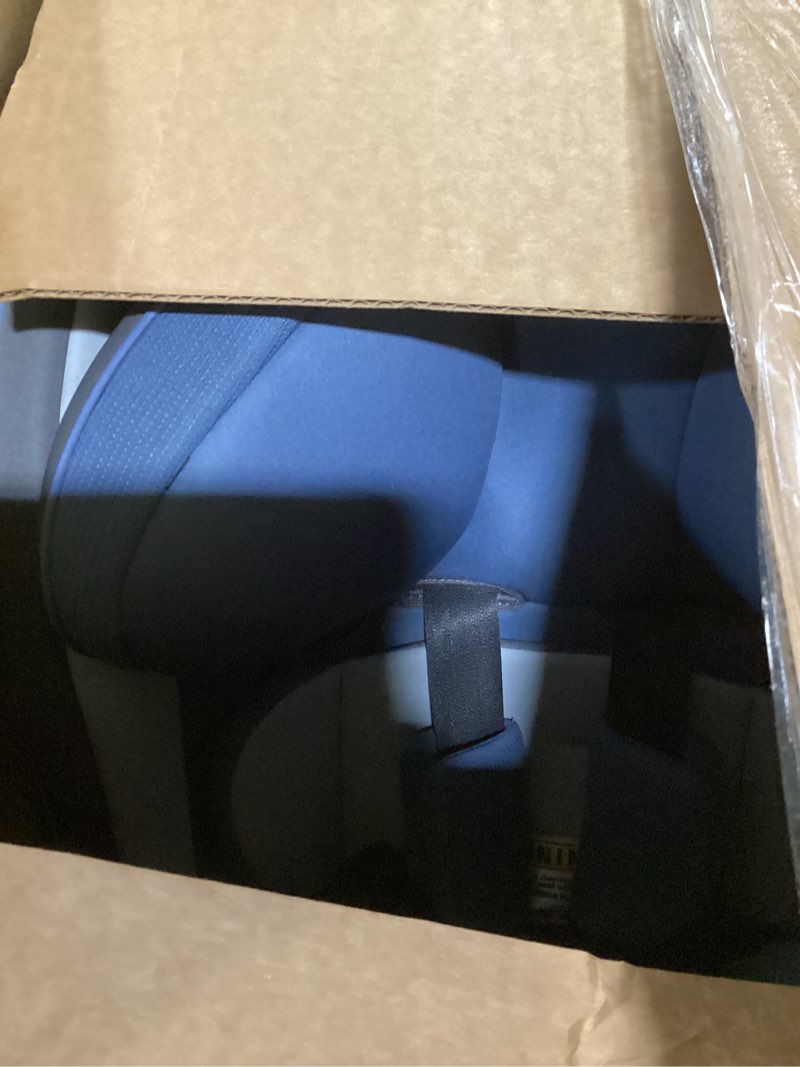Condition photo showing As Is for safety 1st grow and go all-in-one slim convertible car seat, rear facing, 5-40 lbs, forward facing (30–65 lbs), high back booster seat 40-100 pounds, alaskan blue