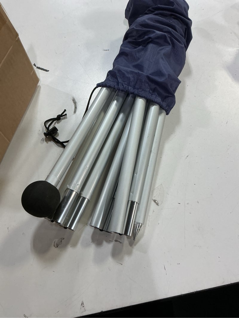Condition photo showing Good Condition for 2 packs replacement beach tent poles,aluminum canopy foldable poles sliver