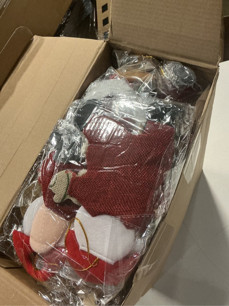 Condition photo showing New/Like New for Soulchen 80 Pcs Christmas Tree Plush Ornaments Bulk Santa Snowman Bear Elk Ornaments Christmas Plush Hanging Decoration for Birthday Holiday Gift Xmas Party Decor Supplies Stocking Stuffers