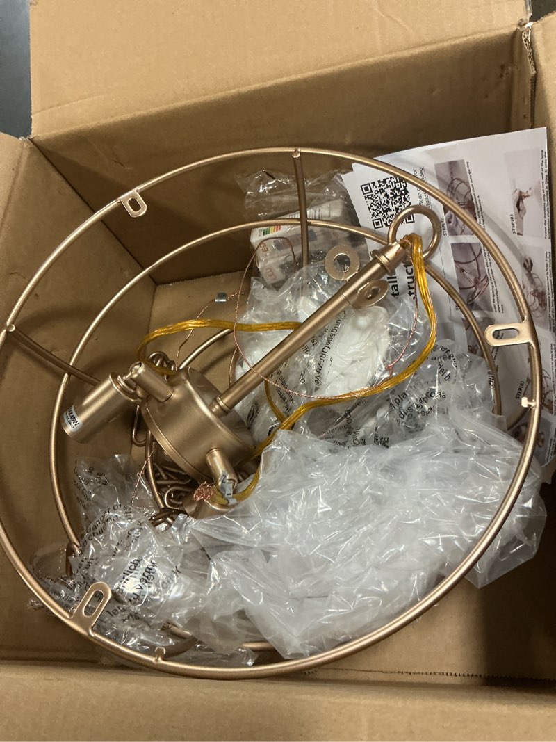 Condition photo showing Good Condition for nordic bubble ball swirled glass chandelier, diam 31" gild gold and clear modern hand blown glass pendant light fixture for dining room, bedroom, study, restaurant, hallway lr1507-32d*24h 31"d